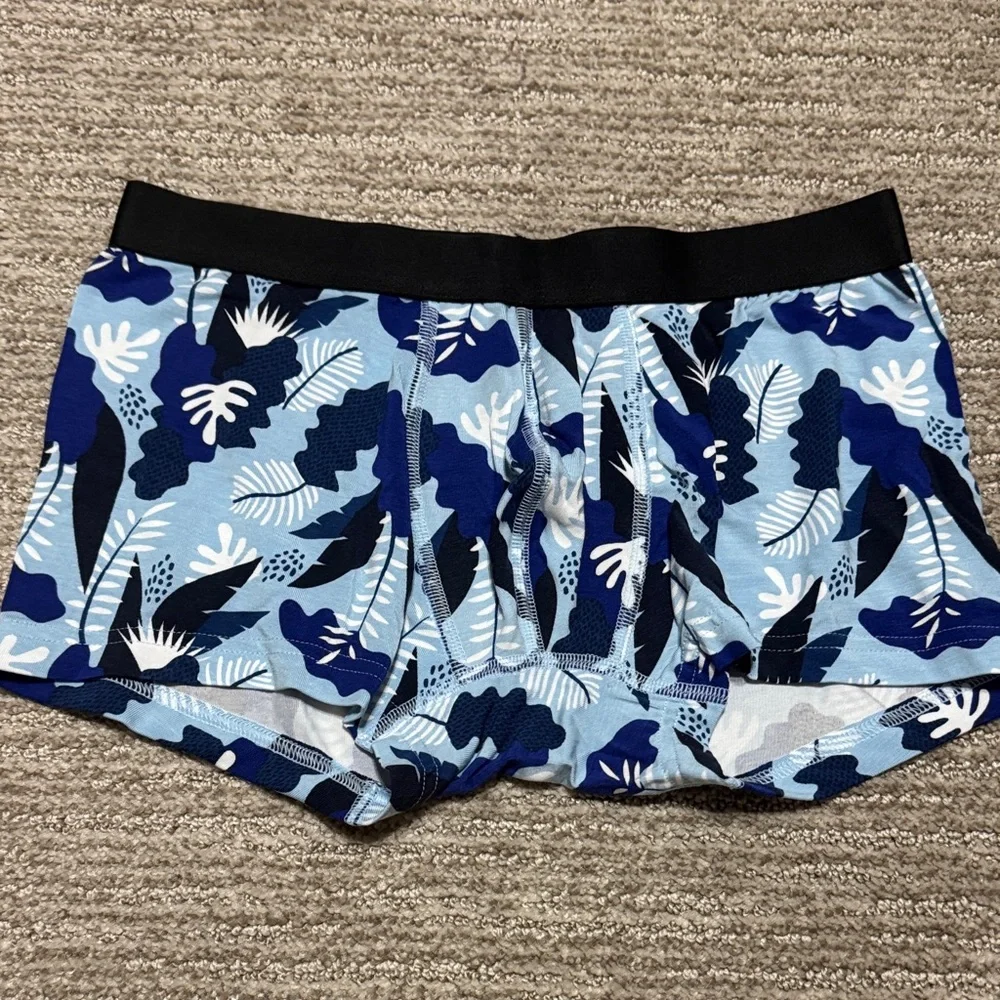 3 Pair MeUndies Men's Patterned Boxer Trunks
